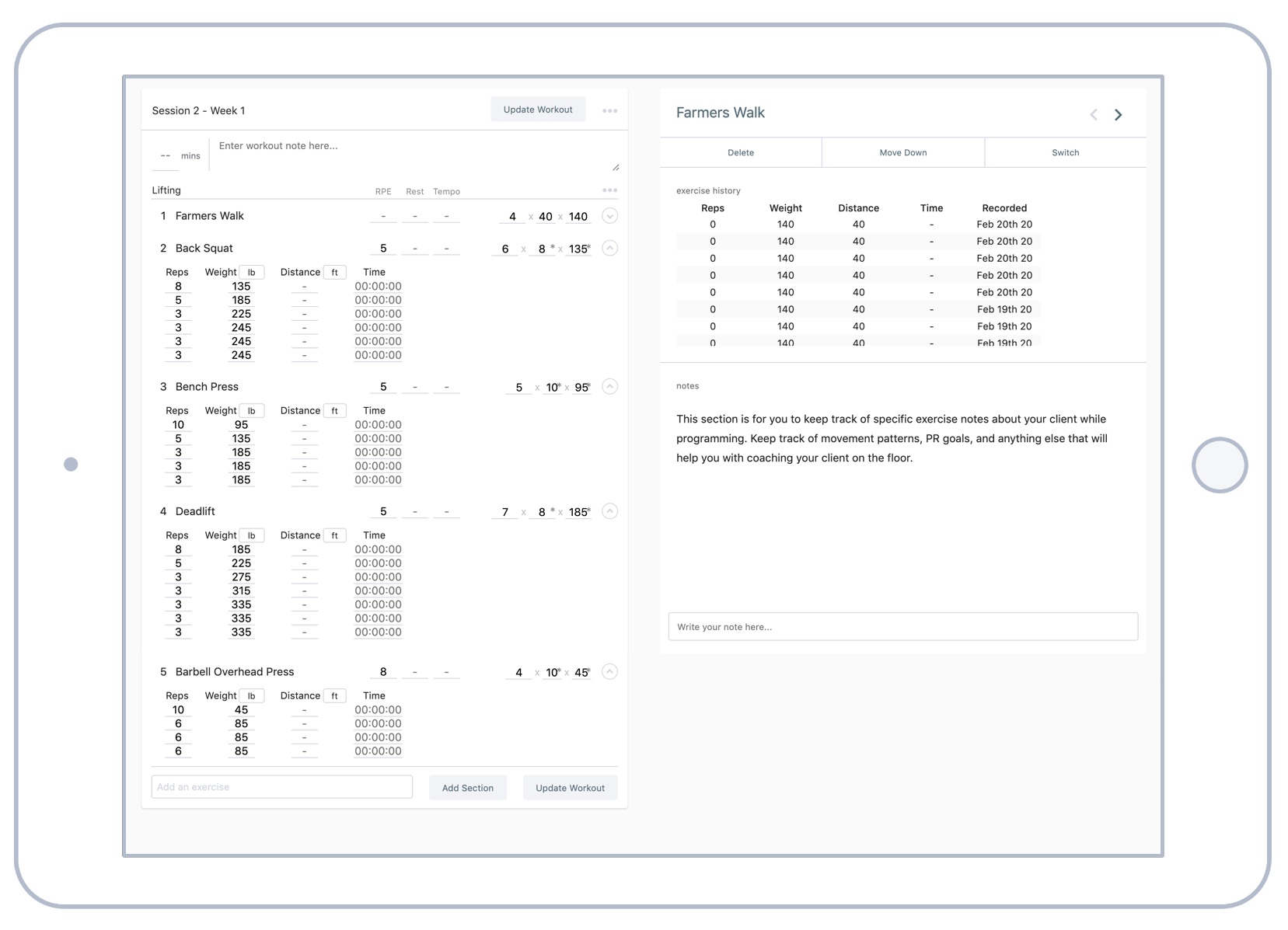 Track workouts with StrengthPortal